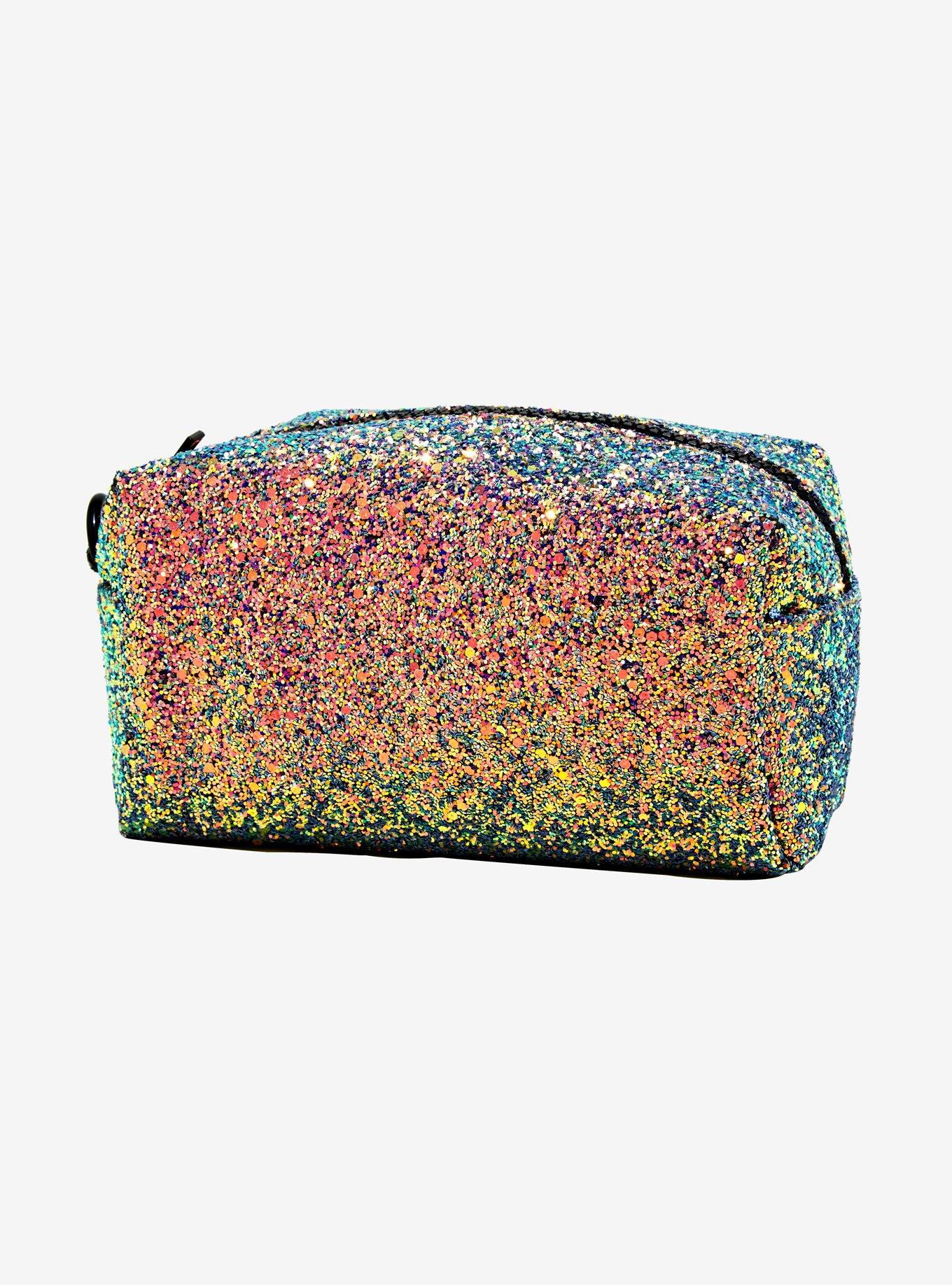 Glitter Encrusted Mermaid Makeup Bag, , alternate
