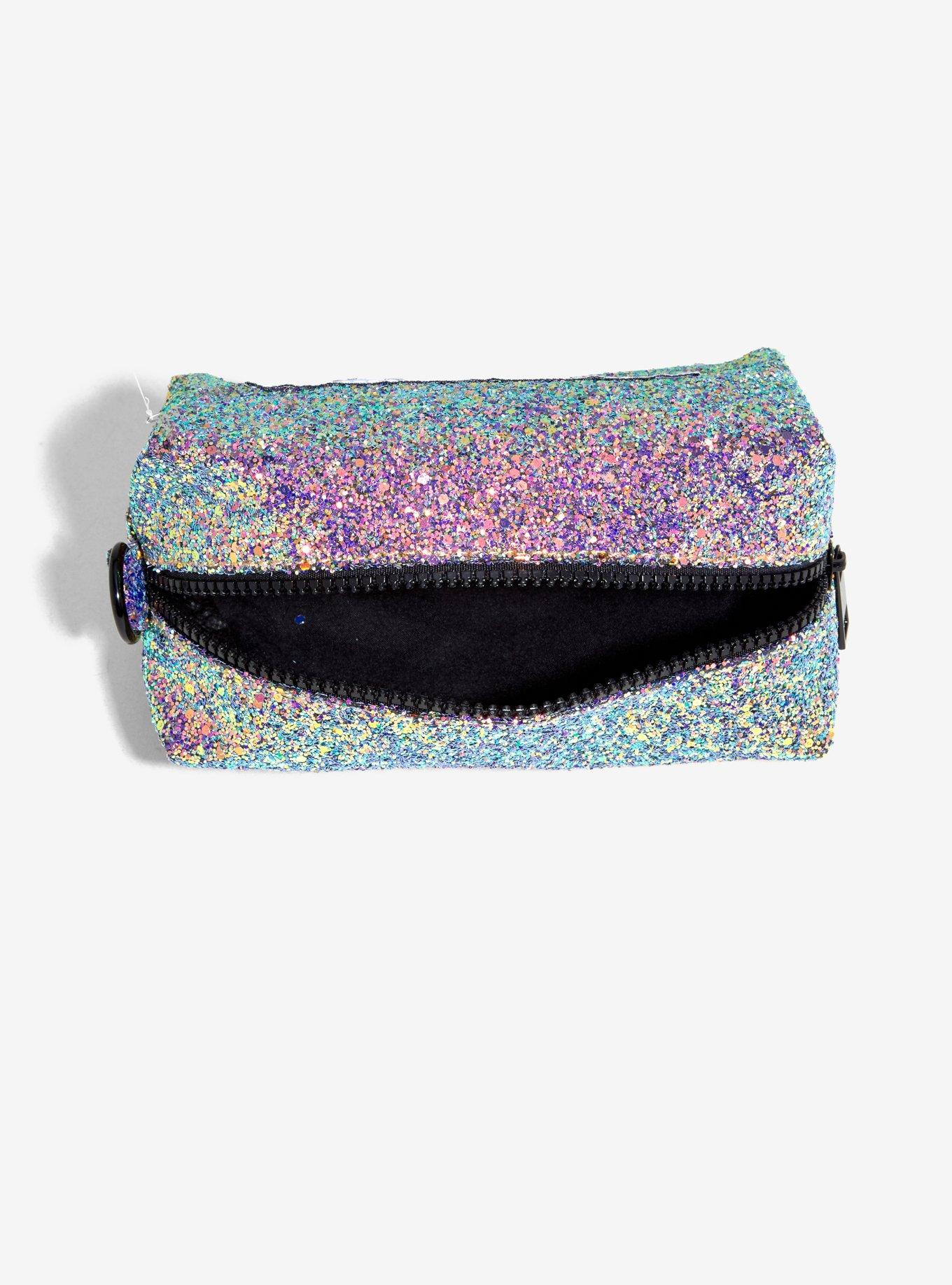 Glitter Encrusted Mermaid Makeup Bag, , alternate