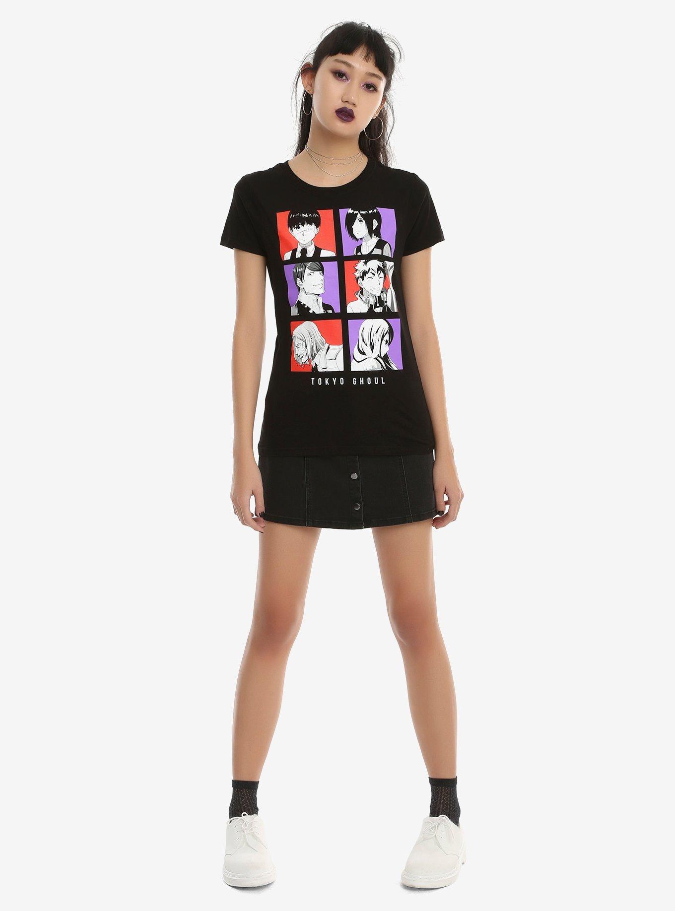 Tokyo Ghoul Character Grid Girls T-Shirt, , alternate