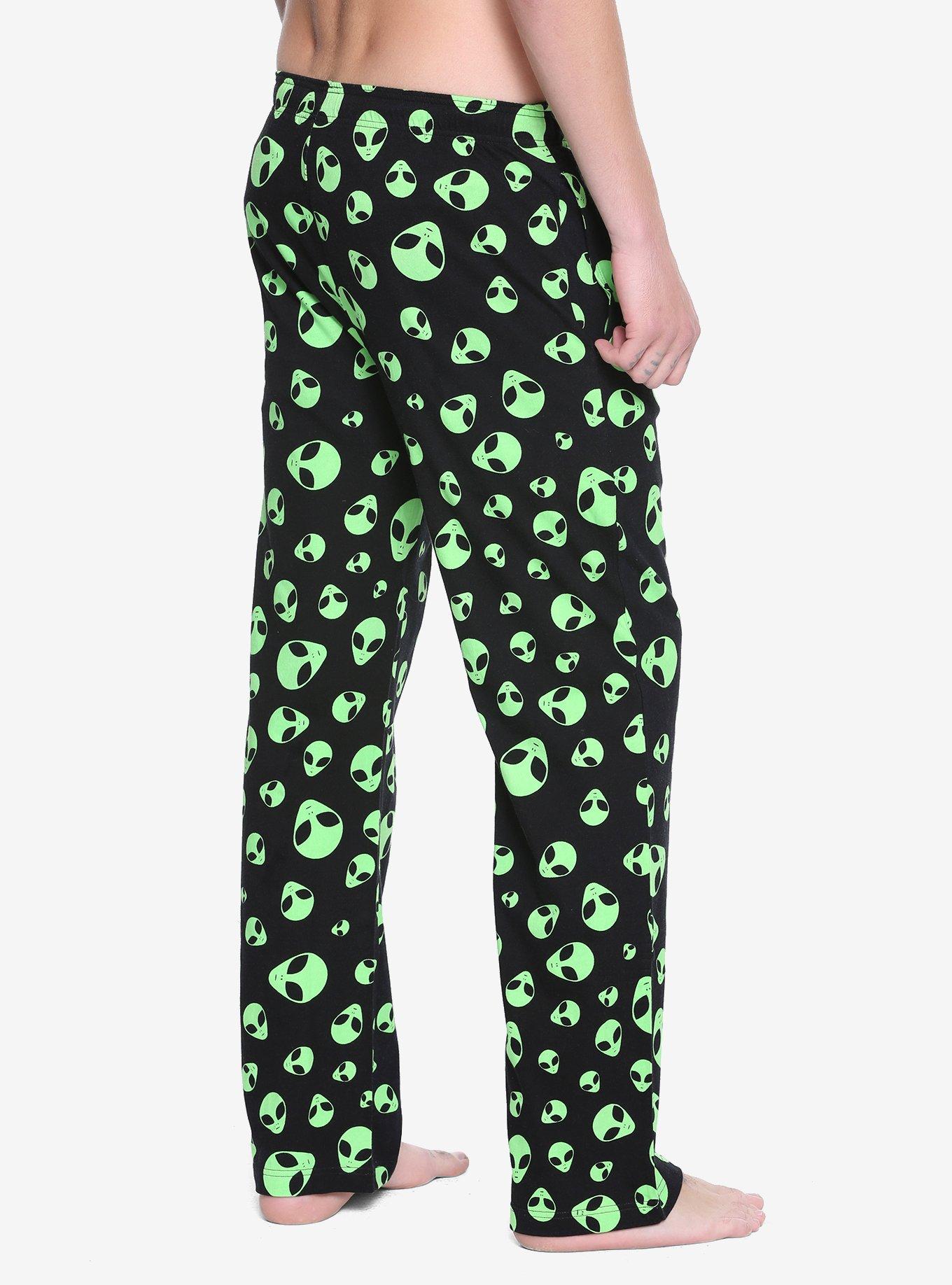 Alien Head Guys Pajama Pants, , alternate