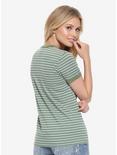 Harry Potter Slytherin Striped Womens Ringer Tee - BoxLunch Exclusive, , alternate
