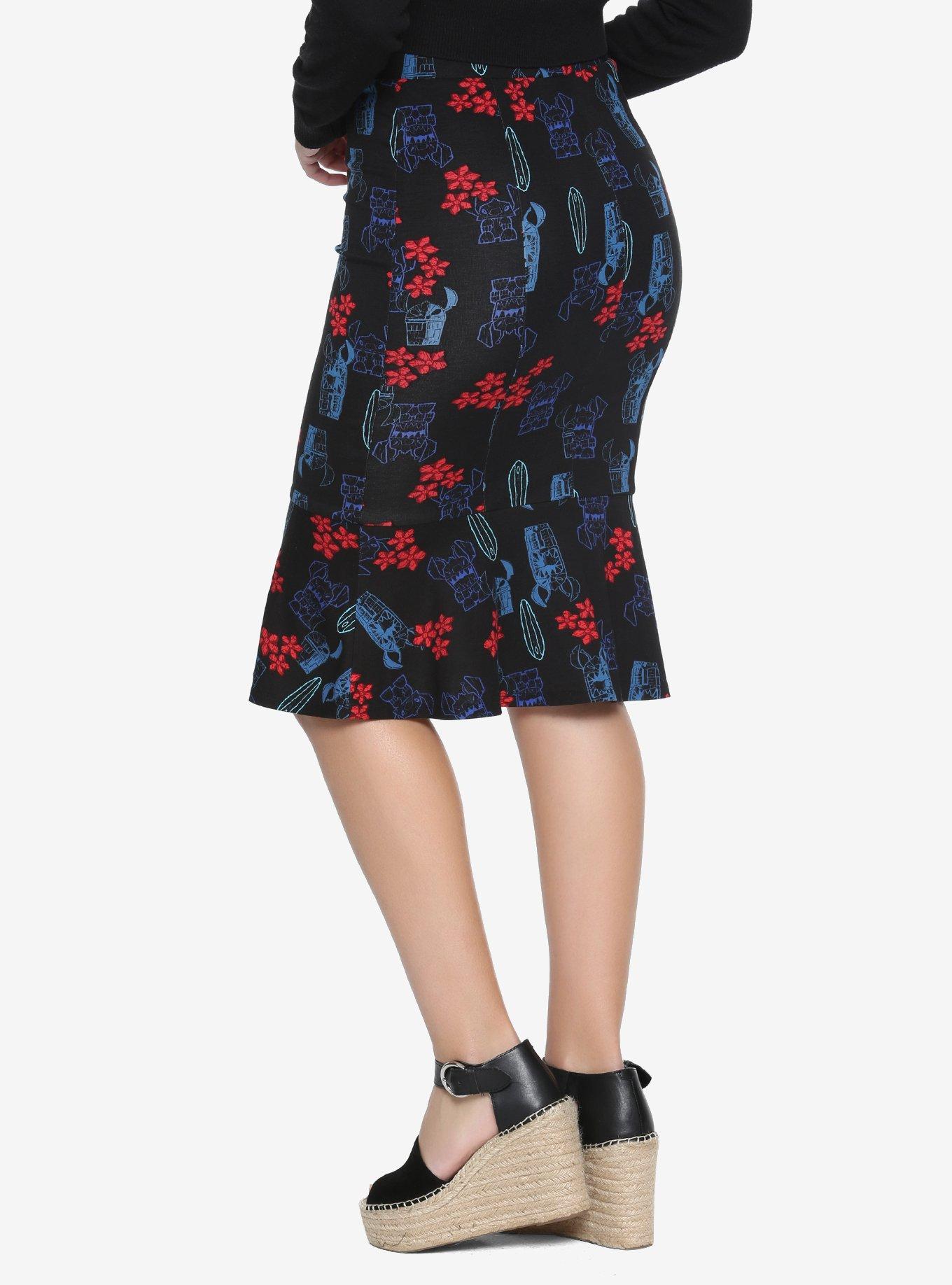 Disney Lilo & Stitch High-Waisted Wiggle Skirt, , alternate