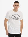 Overthinking Cat T-Shirt By Fox Shiver, BLACK, alternate