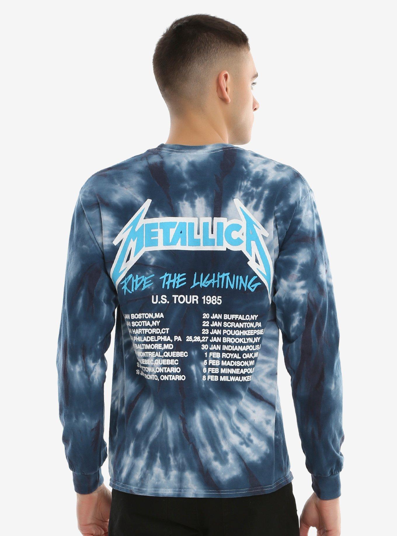 Metallica Ride The Lightning Tie Dye Long-Sleeve T-Shirt, , alternate