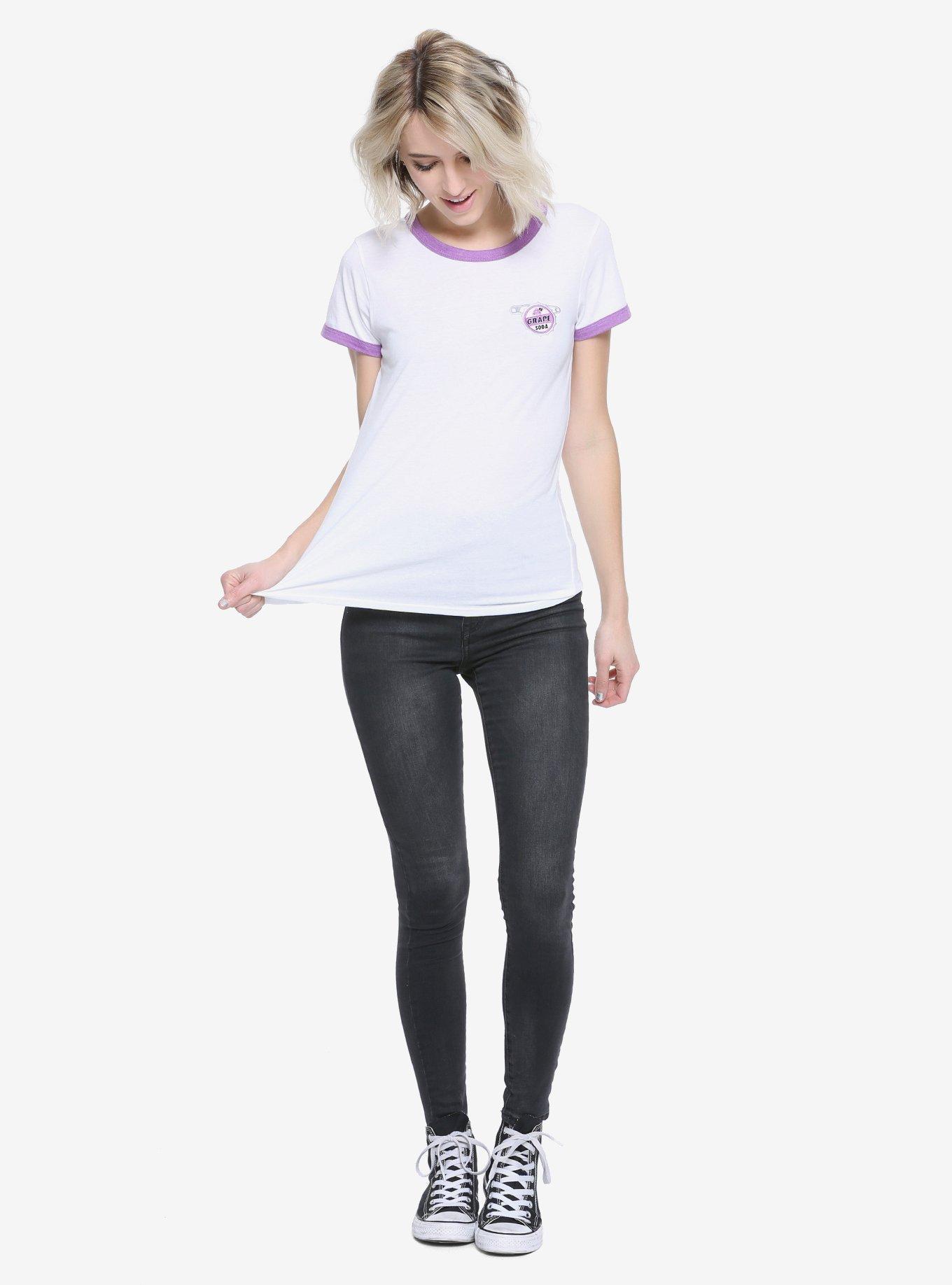 Disney Up Grape Soda Girls Ringer T-Shirt, PURPLE, alternate