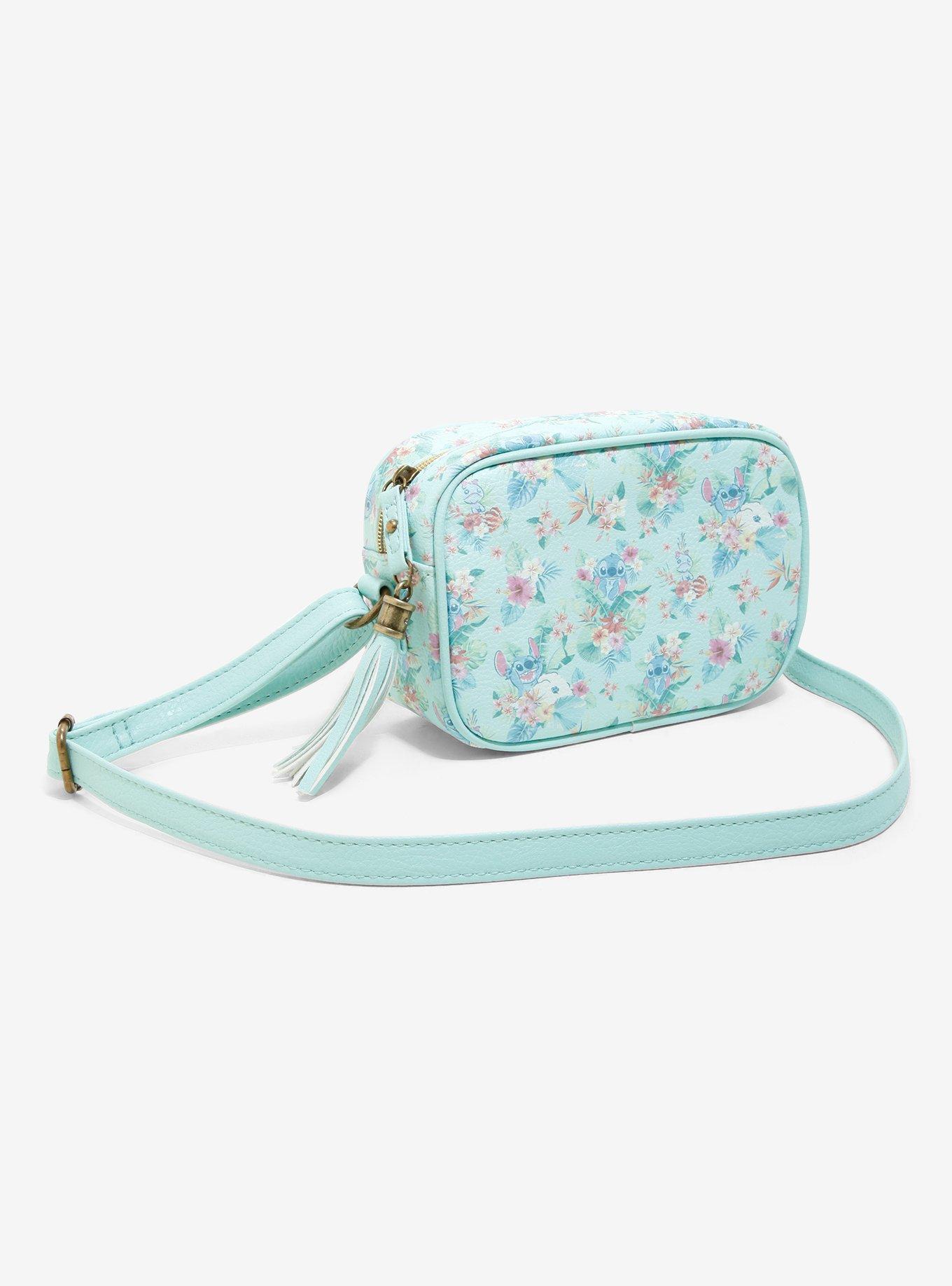 Loungefly Disney Lilo & Stitch Mint Floral Camera Bag, , alternate