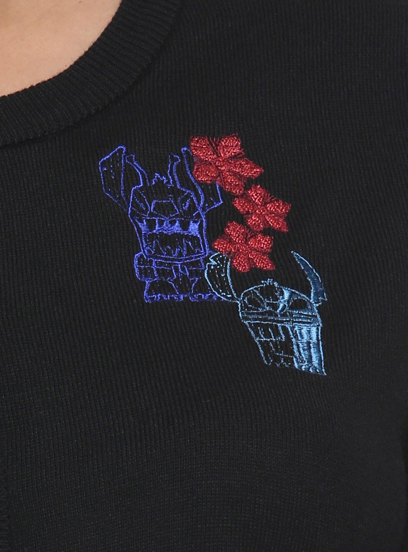 Disney Lilo & Stitch Tiki Flowers Crop Cardigan Plus Size, , alternate