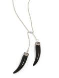 Marvel Black Panther Onyx Tooth Necklace - BoxLunch Exclusive, , alternate
