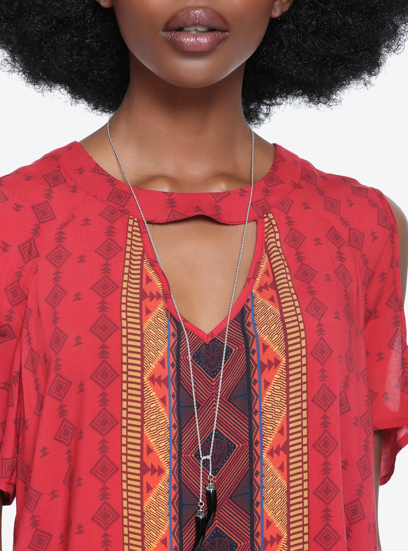 Marvel Black Panther Onyx Tooth Necklace - BoxLunch Exclusive, , alternate