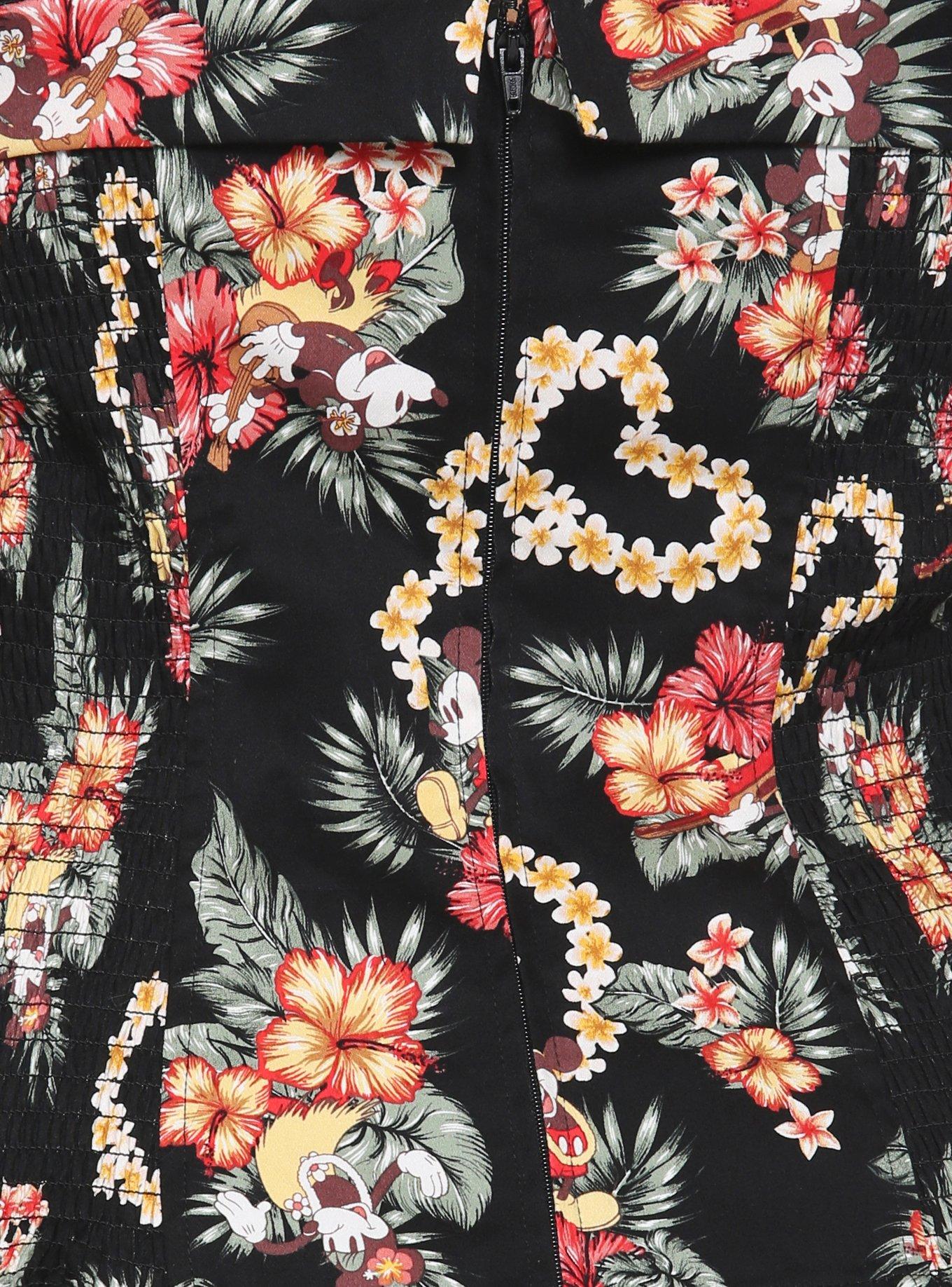 Disney Mickey Mouse & Minnie Mouse Tropical Retro Tank Top Plus Size, , alternate