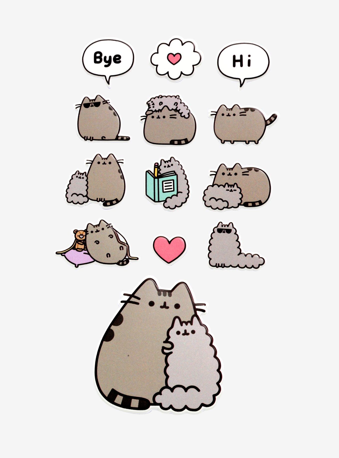 Pusheen And Stormy Puffy Stickers, , alternate