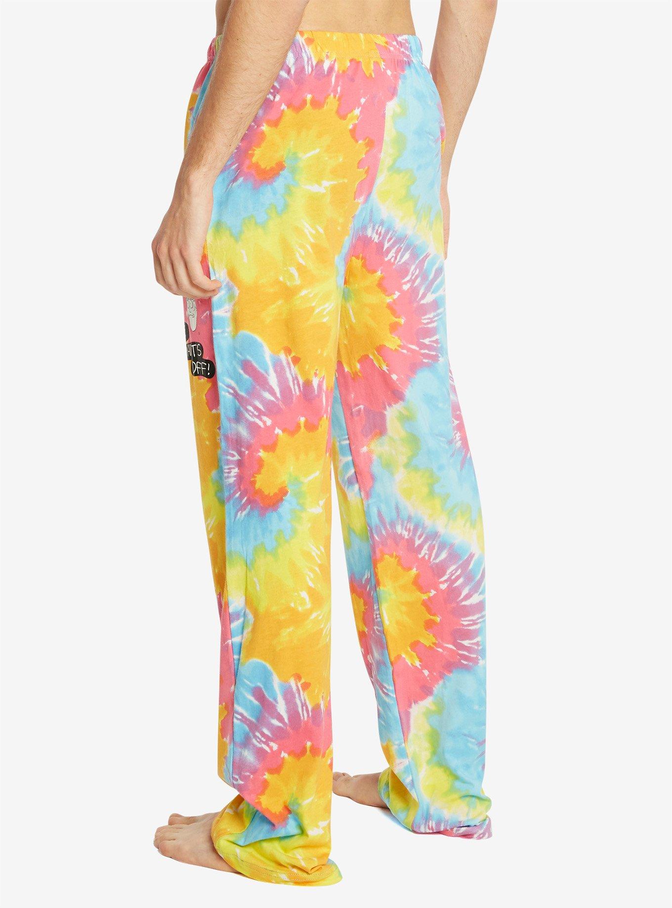 Rick And Morty Tie Dye Guys Pajama Pants, , alternate