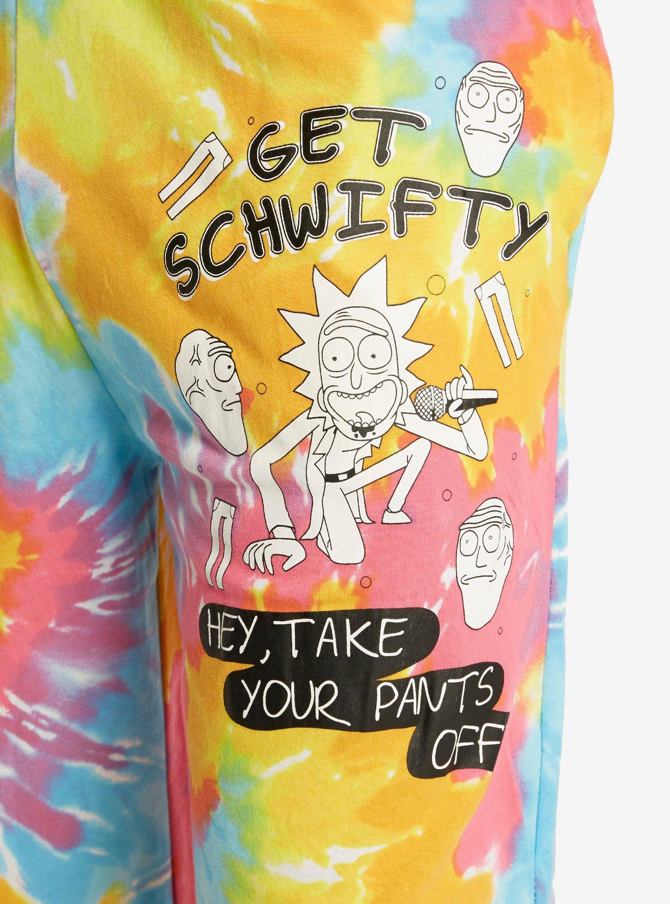 Rick And Morty Tie Dye Guys Pajama Pants, , alternate