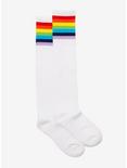 Rainbow Cuff Knee-High Socks, , alternate