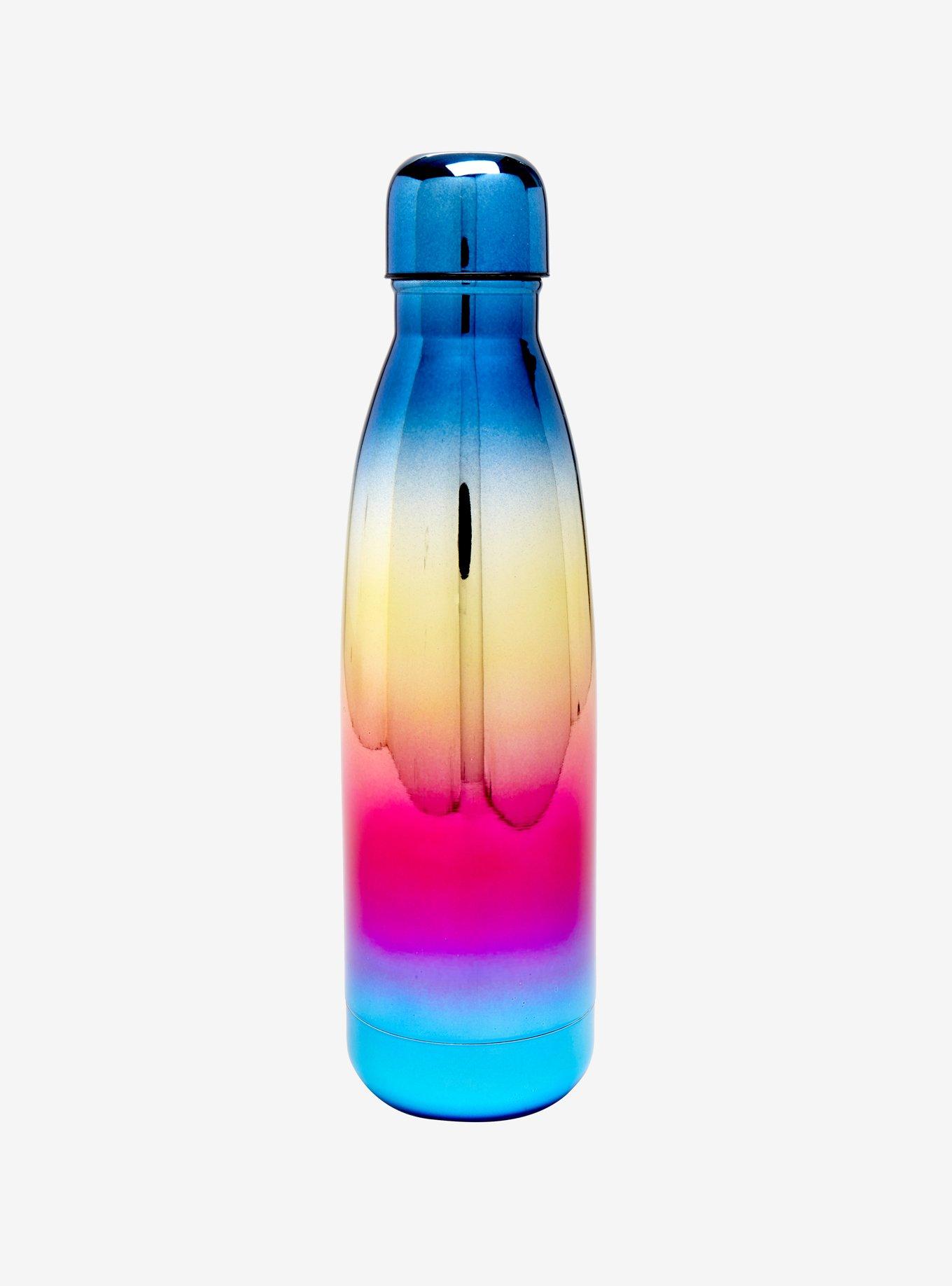 Metallic Rainbow Stainless Steel Water Bottle, , alternate