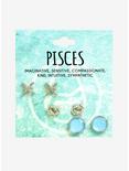 Pisces Zodiac Earring Set, , alternate