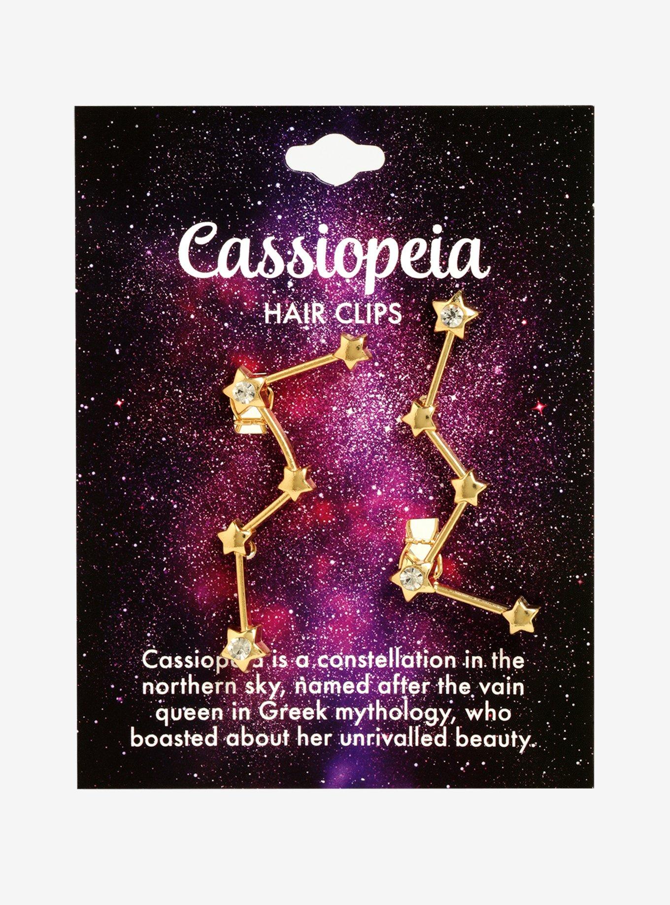 Cassiopeia Constellation Hair Clips, , alternate