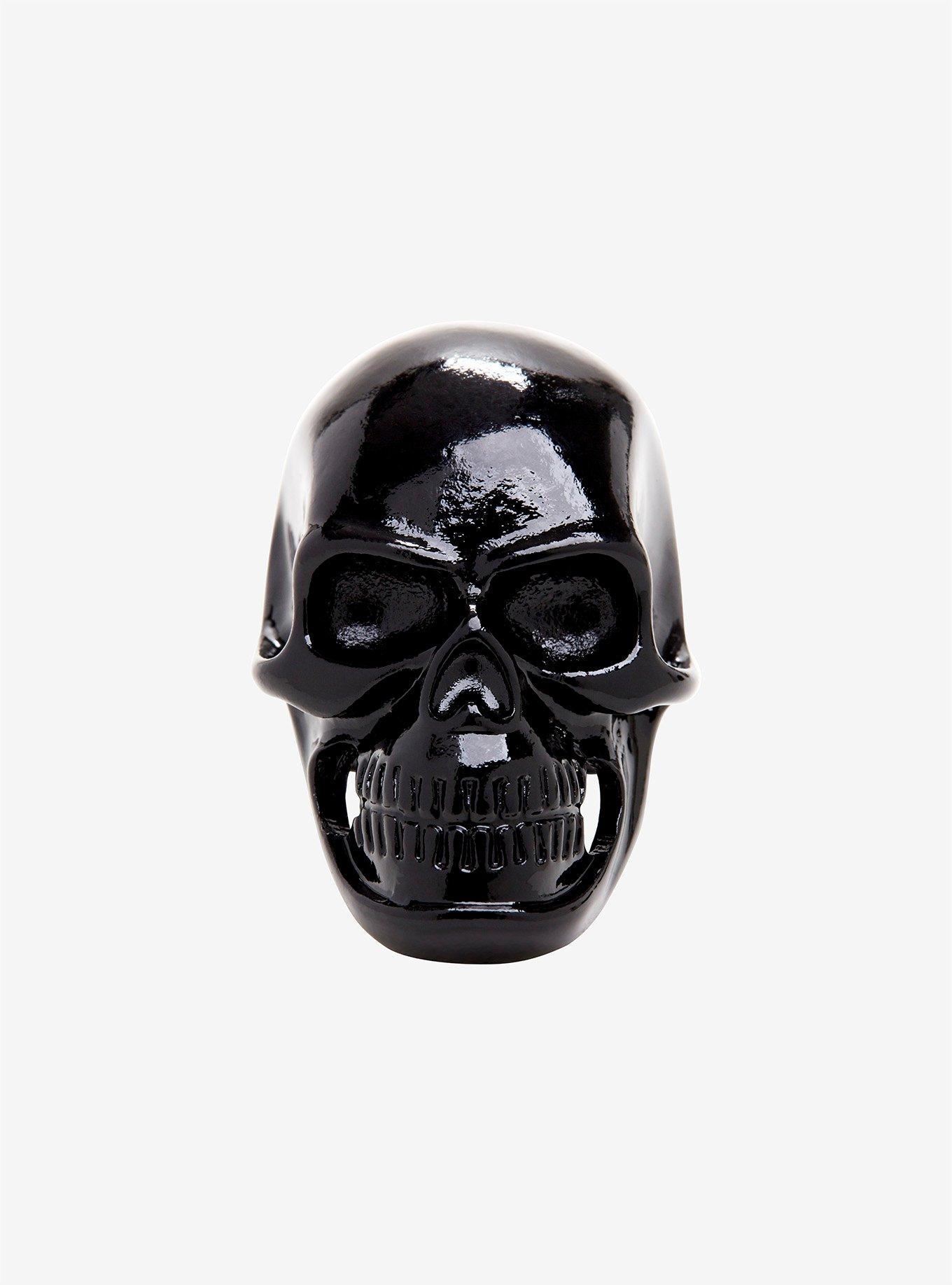 Black Metal Skull Ring, , alternate