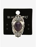 Blackheart Purple Stone Art Deco Ring, , alternate