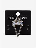 Blackheart Blue Marble Stone Triangle Ring, , alternate