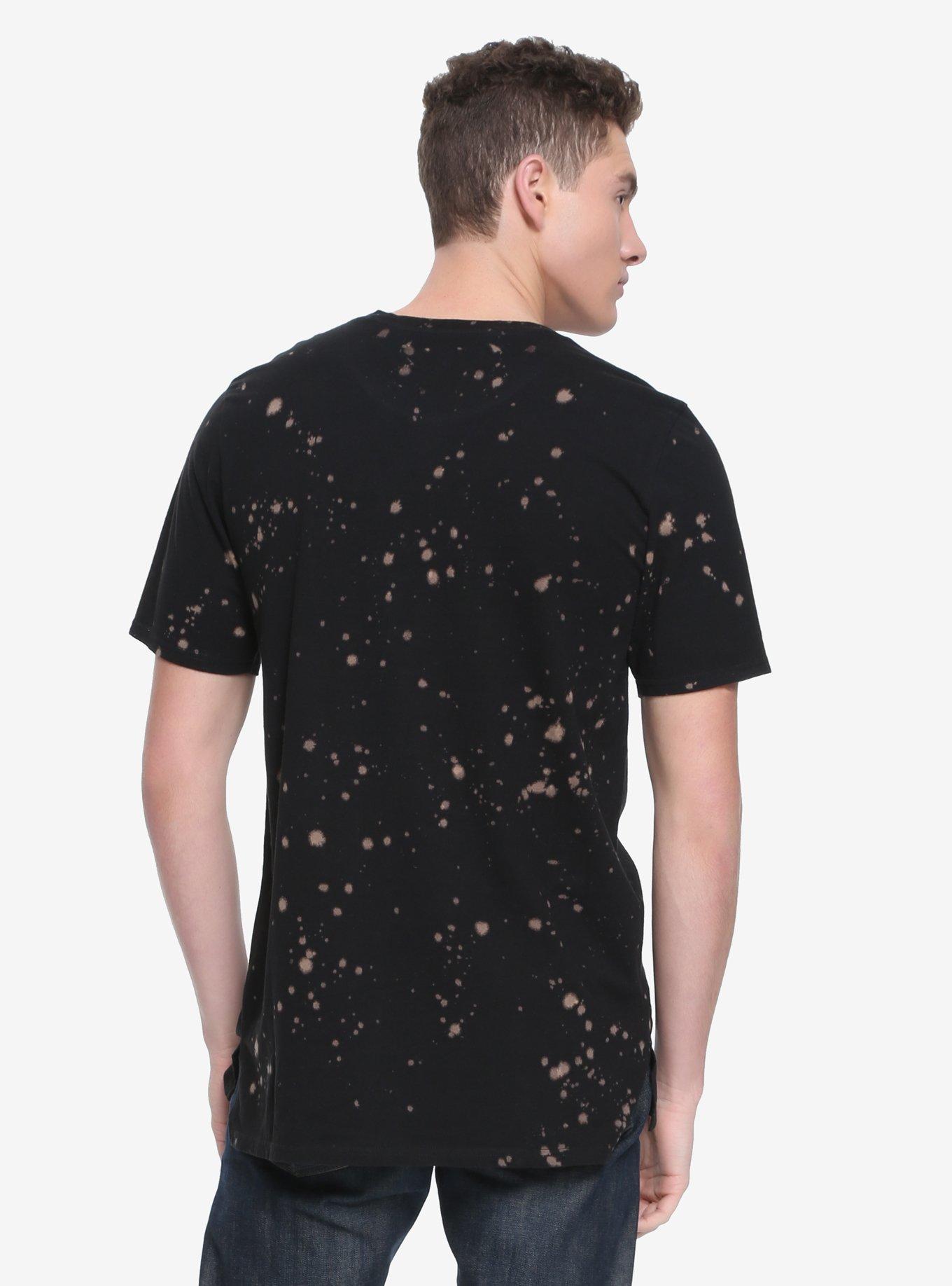 XXX RUDE Just Don't Care Bleach Splatter T-Shirt, , alternate