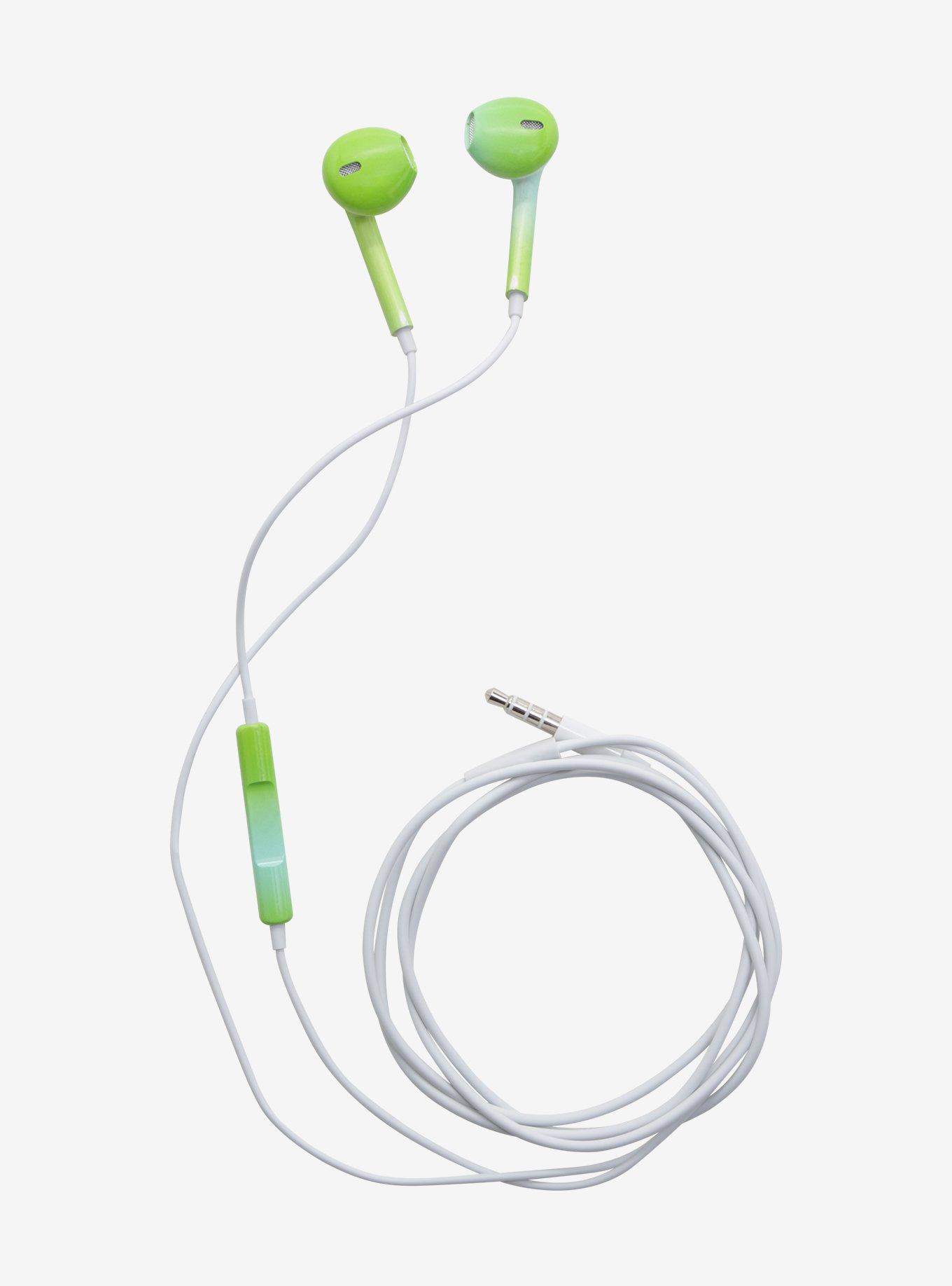 Green & Blue Ombre Earbuds, , alternate