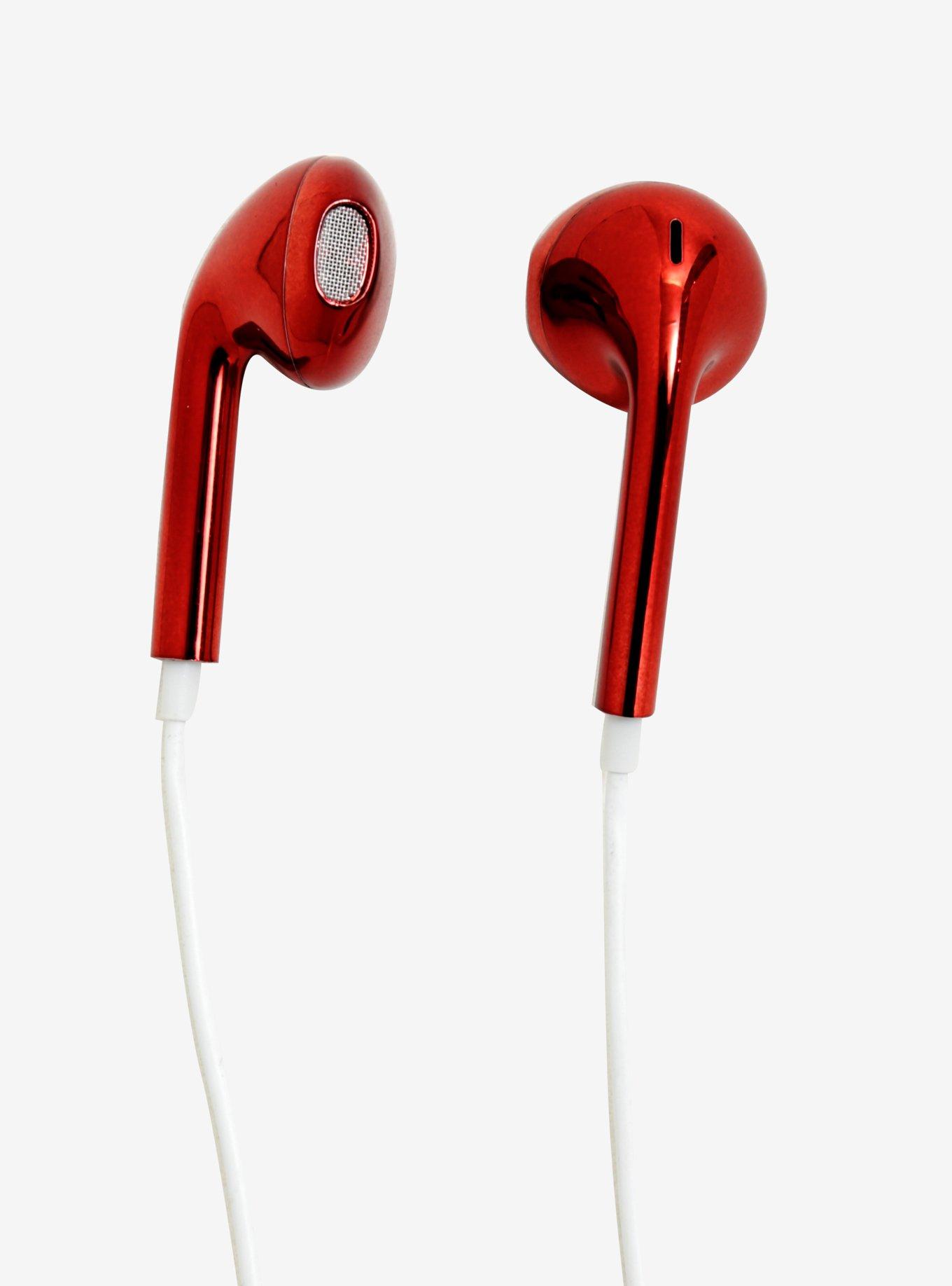 Metallic Red Earbuds, , alternate