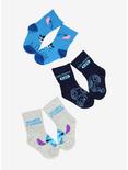 Disney Lilo & Stitch Cuffed Toddler Socks 3 Pair, , alternate