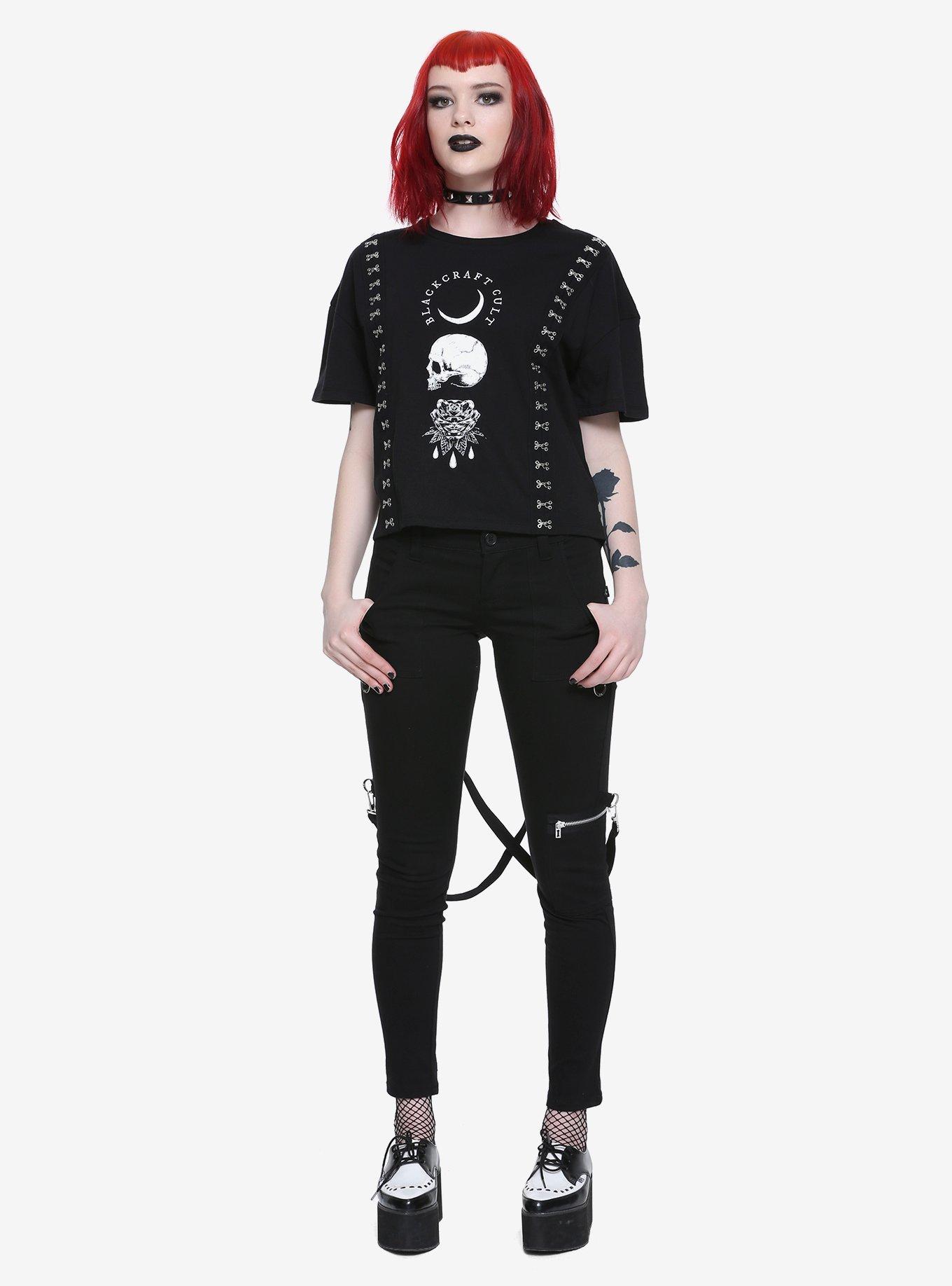 BlackCraft Hook & Eye Closure Girls Top Hot Topic Exclusive, , alternate