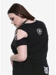 BlackCraft Harness Cold Shoulder Girls Crop Top Plus Size Hot Topic Exclusive, , alternate