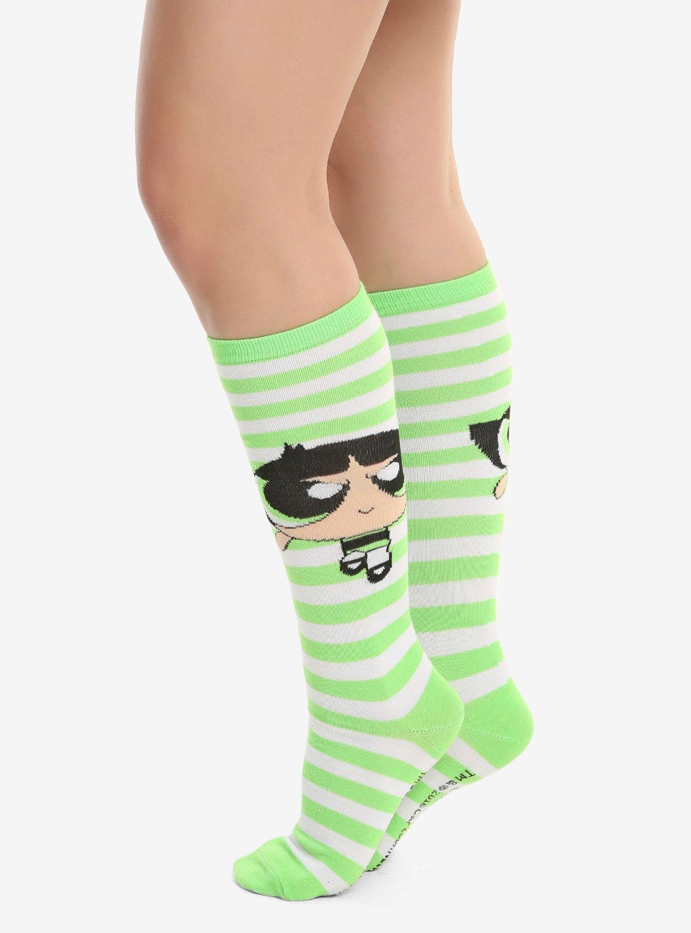 The Powerpuff Girls Buttercup Knee-High Socks, , alternate