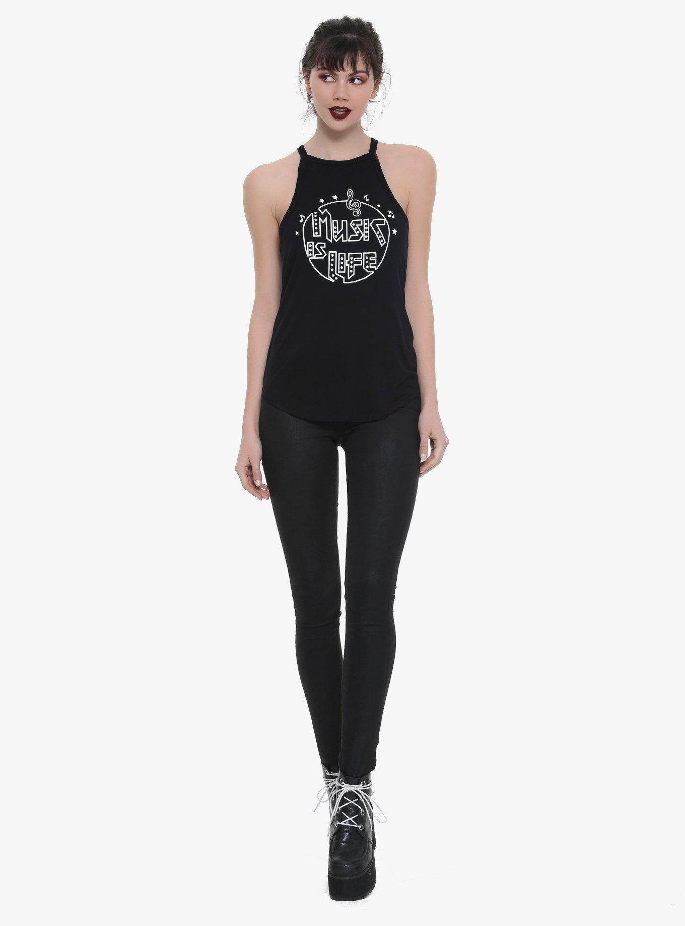 Music Is Life Girls High-Neck Tank Top, , alternate