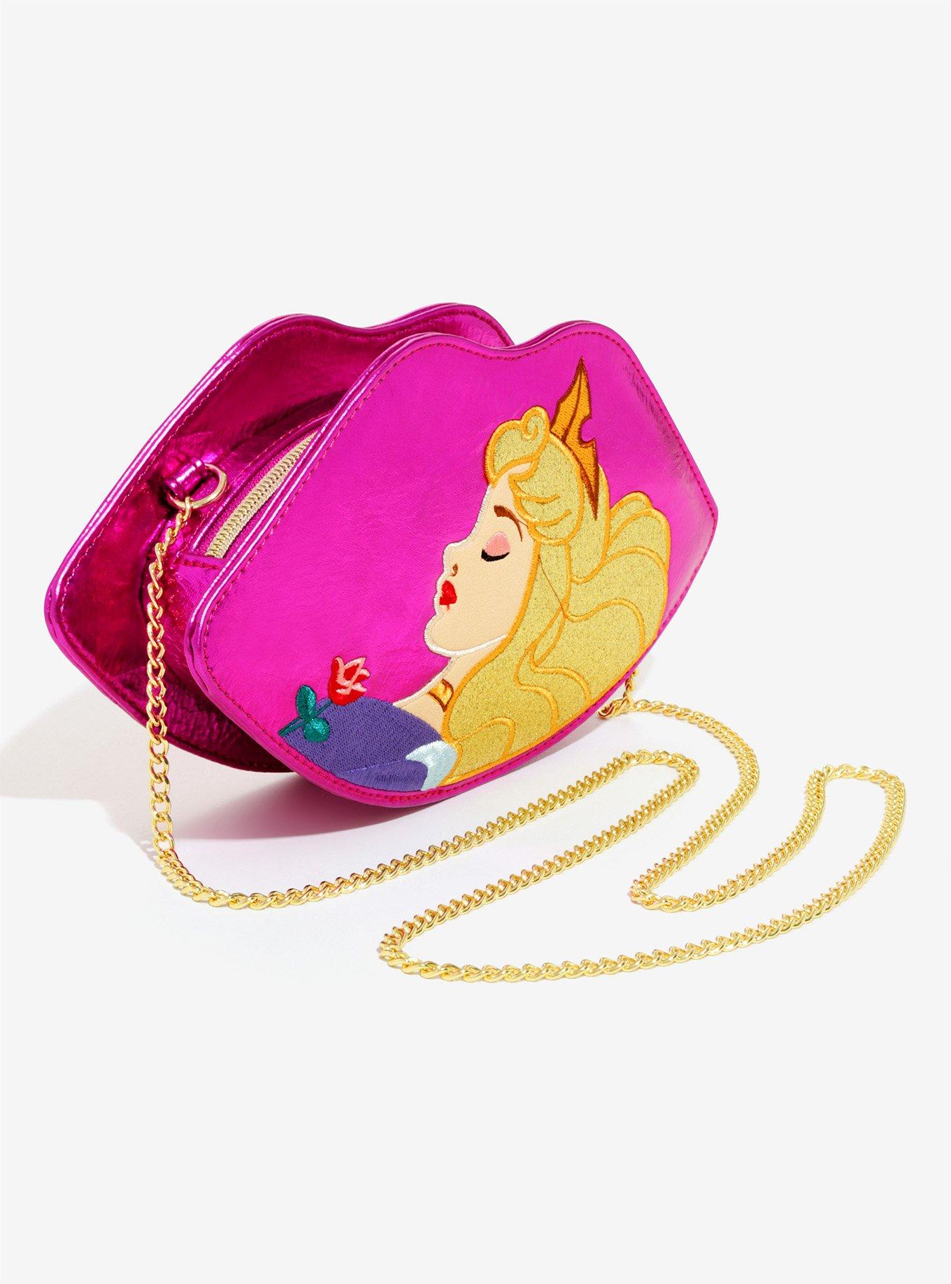 Danielle Nicole Disney Sleeping Beauty Lips Crossbody Bag, , alternate