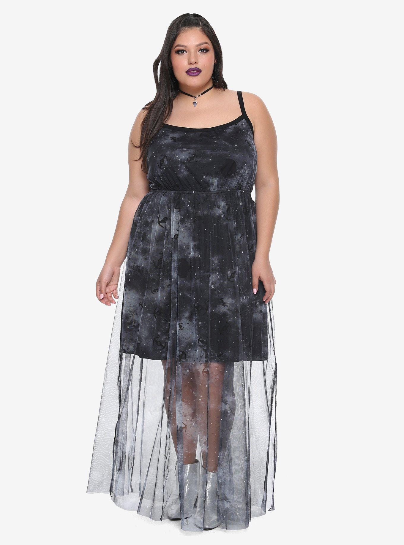 Star Wars Starfighter Maxi Dress Plus Size, MULTI, alternate