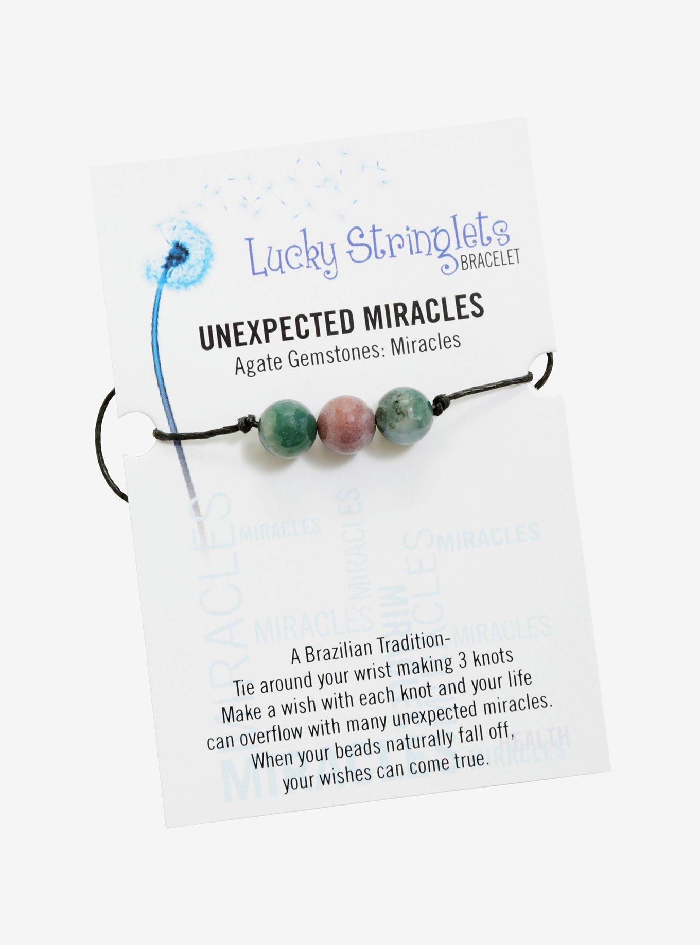 Lucky Stringlets Unexpected Miracles Agate Bracelet, , alternate