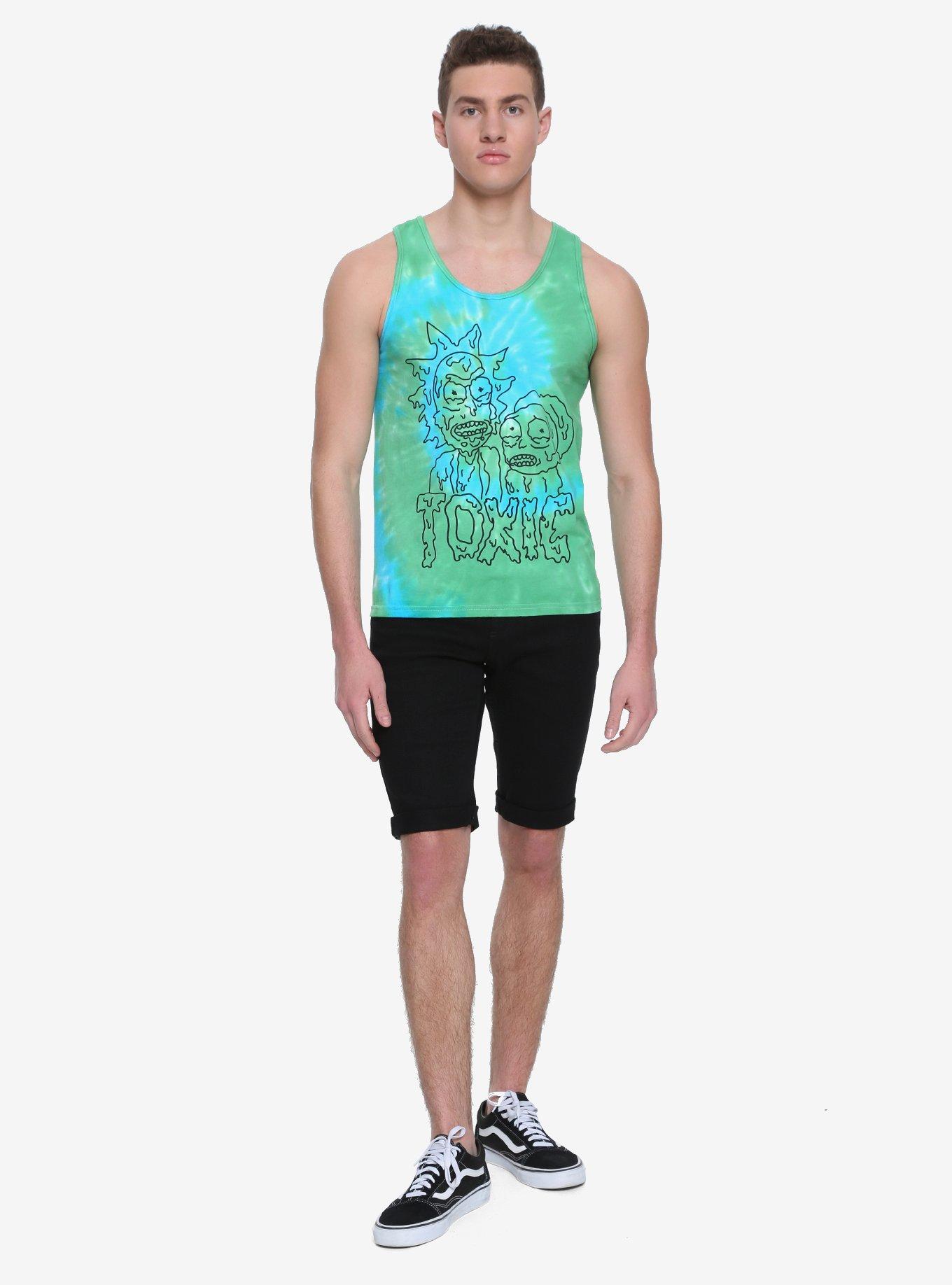 Rick And Morty Toxic Tie Dye Tank Top, , alternate