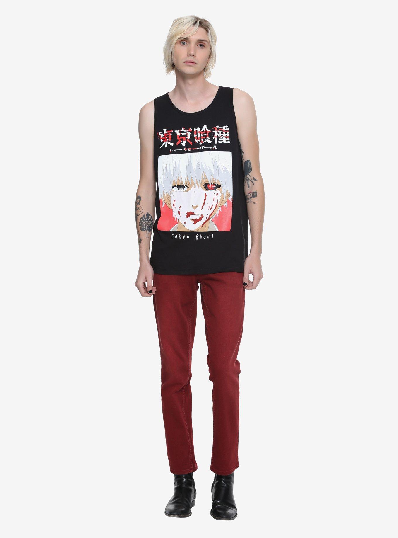 Tokyo Ghoul Ken Kaneki Bloody Face Tank Top, , alternate