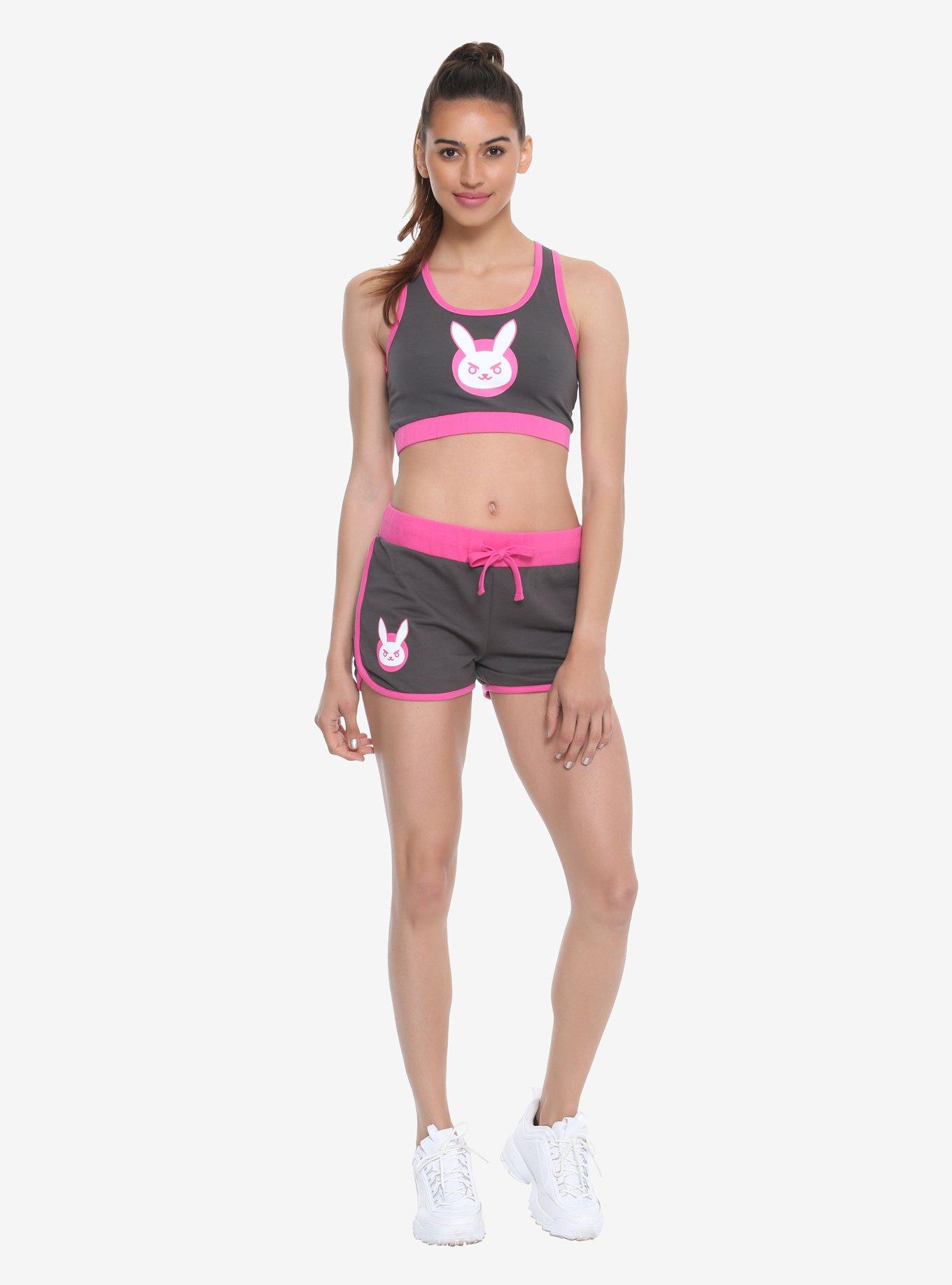 Overwatch D.Va Girls Lounge Shorts, , alternate