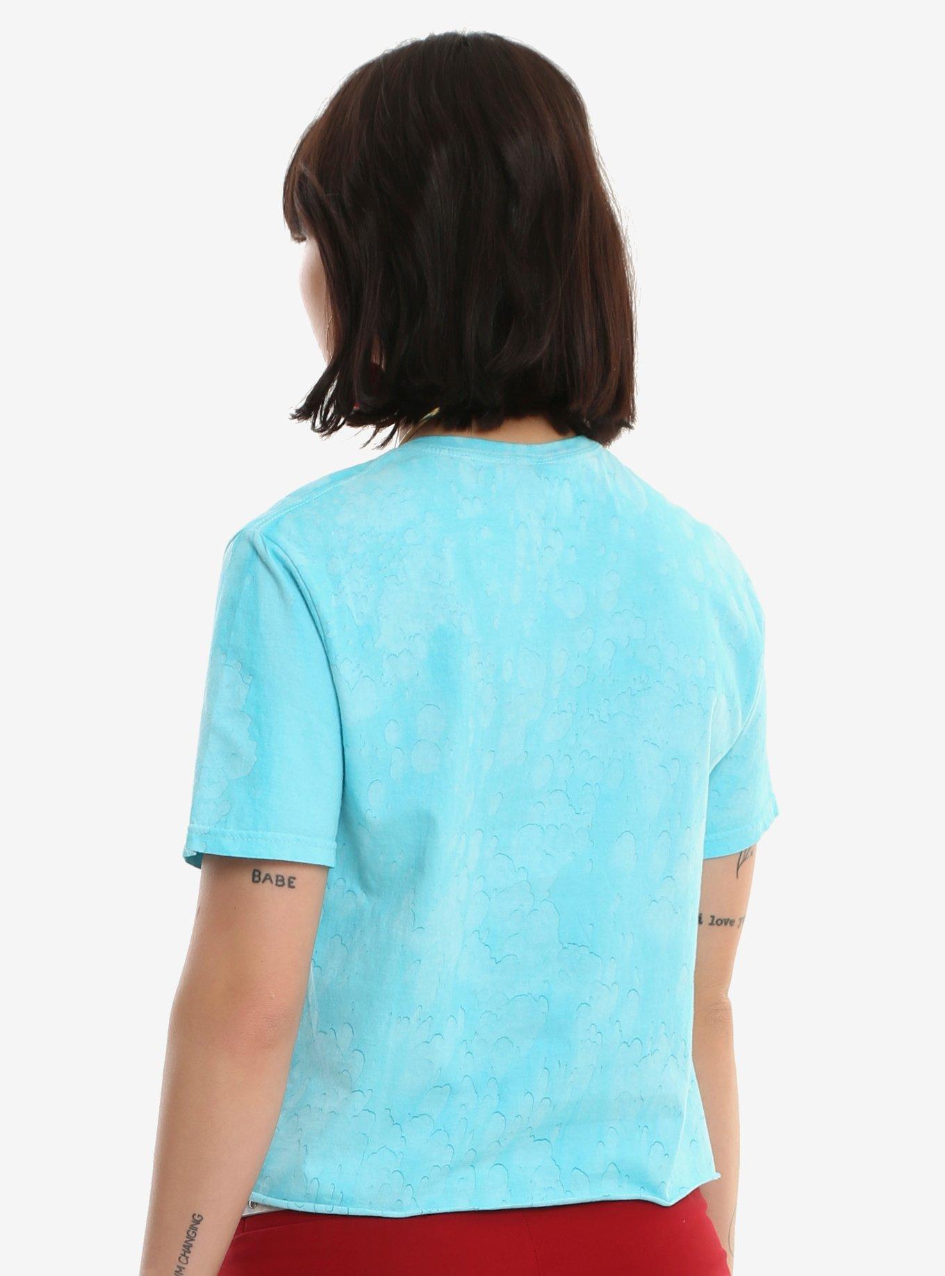 Disney The Little Mermaid Rain Wash Girls Crop T-Shirt, MINT, alternate