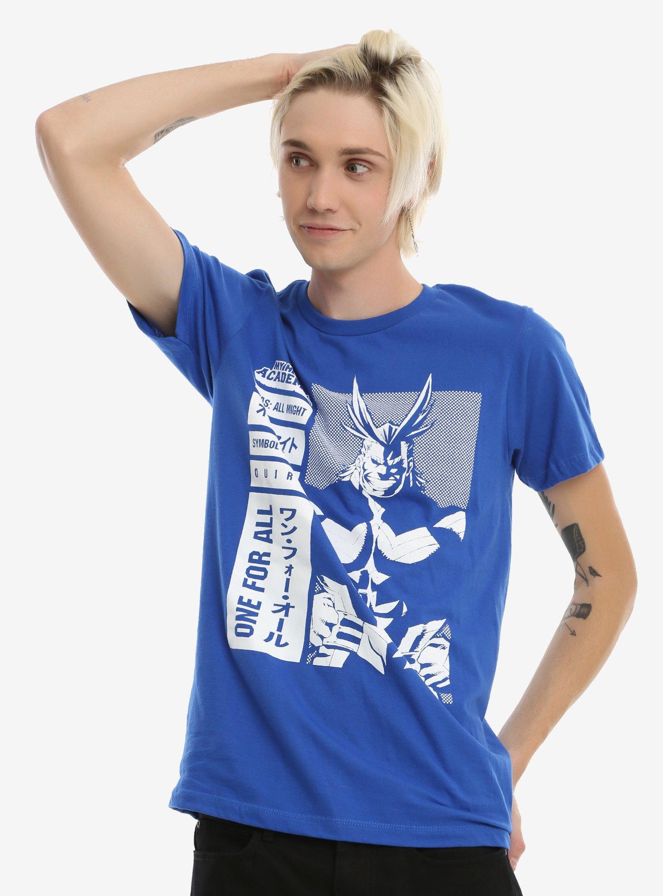 My Hero Academia All Might One For All T-Shirt, ROYAL BLUE, alternate