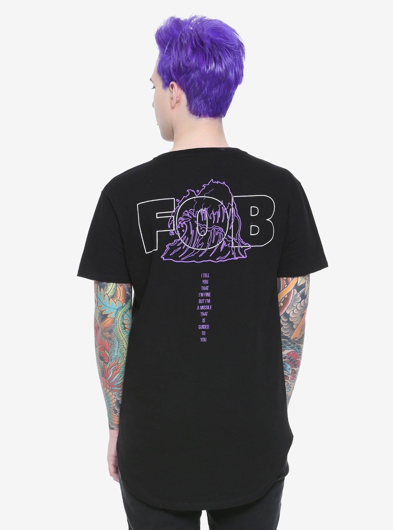 Fall Out Boy Wave Pocket Round Hem T-Shirt, , alternate