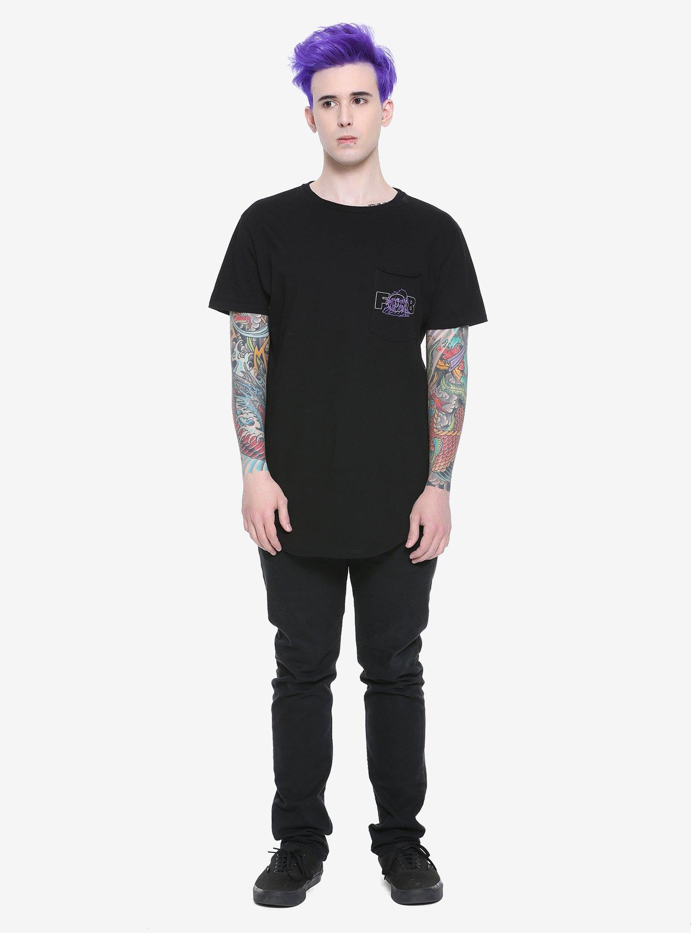 Fall Out Boy Wave Pocket Round Hem T-Shirt, , alternate
