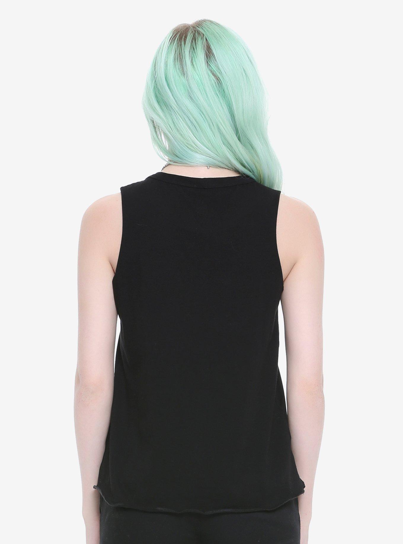 Fall Out Boy MANIA Wave Tie-Front Girls Tank Top, , alternate