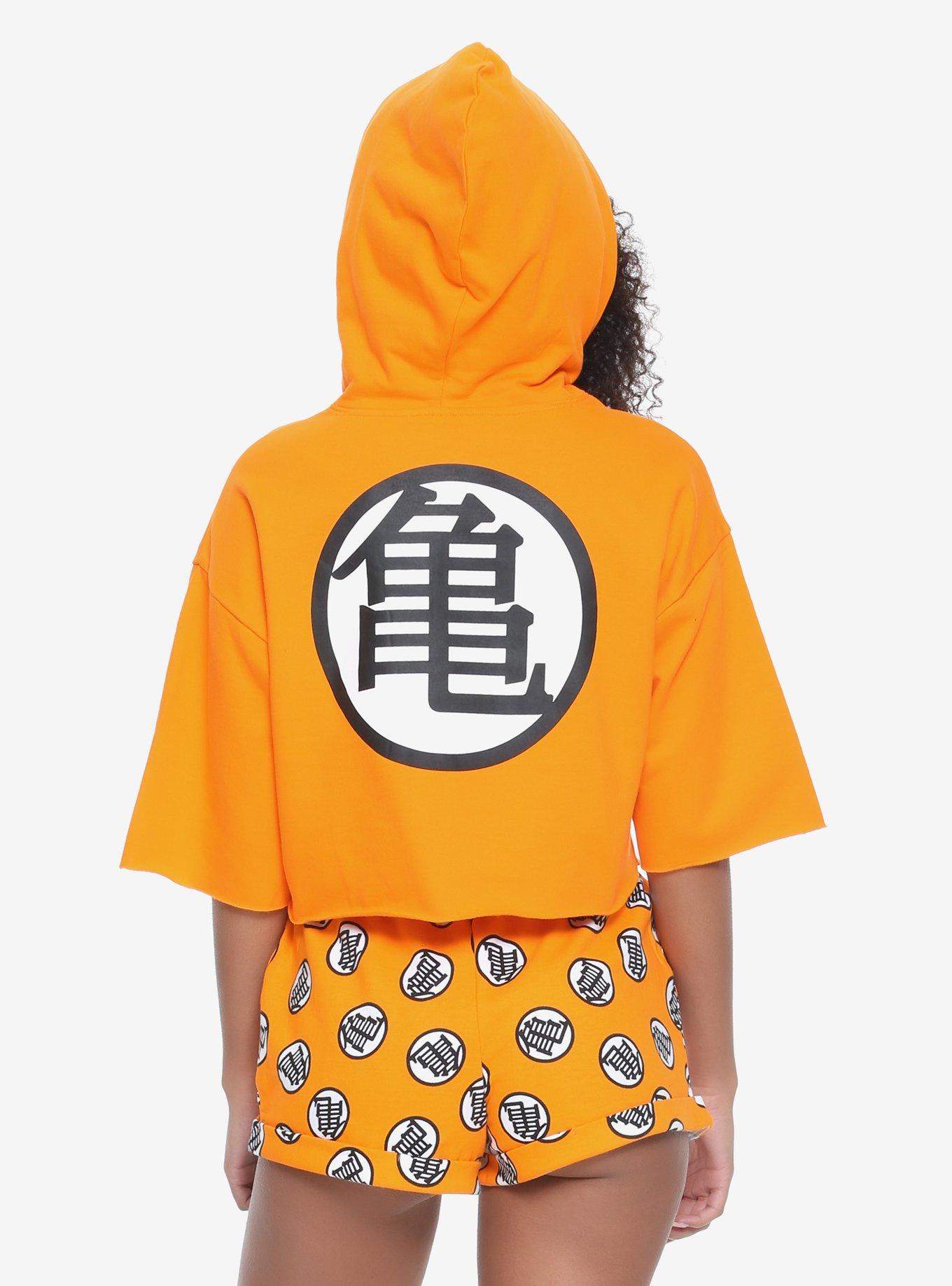 Dragon Ball Z Girls Crop Hoodie, , alternate