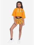 Dragon Ball Z Orange Master Roshi Kanji Print Girls Lounge Shorts, , alternate