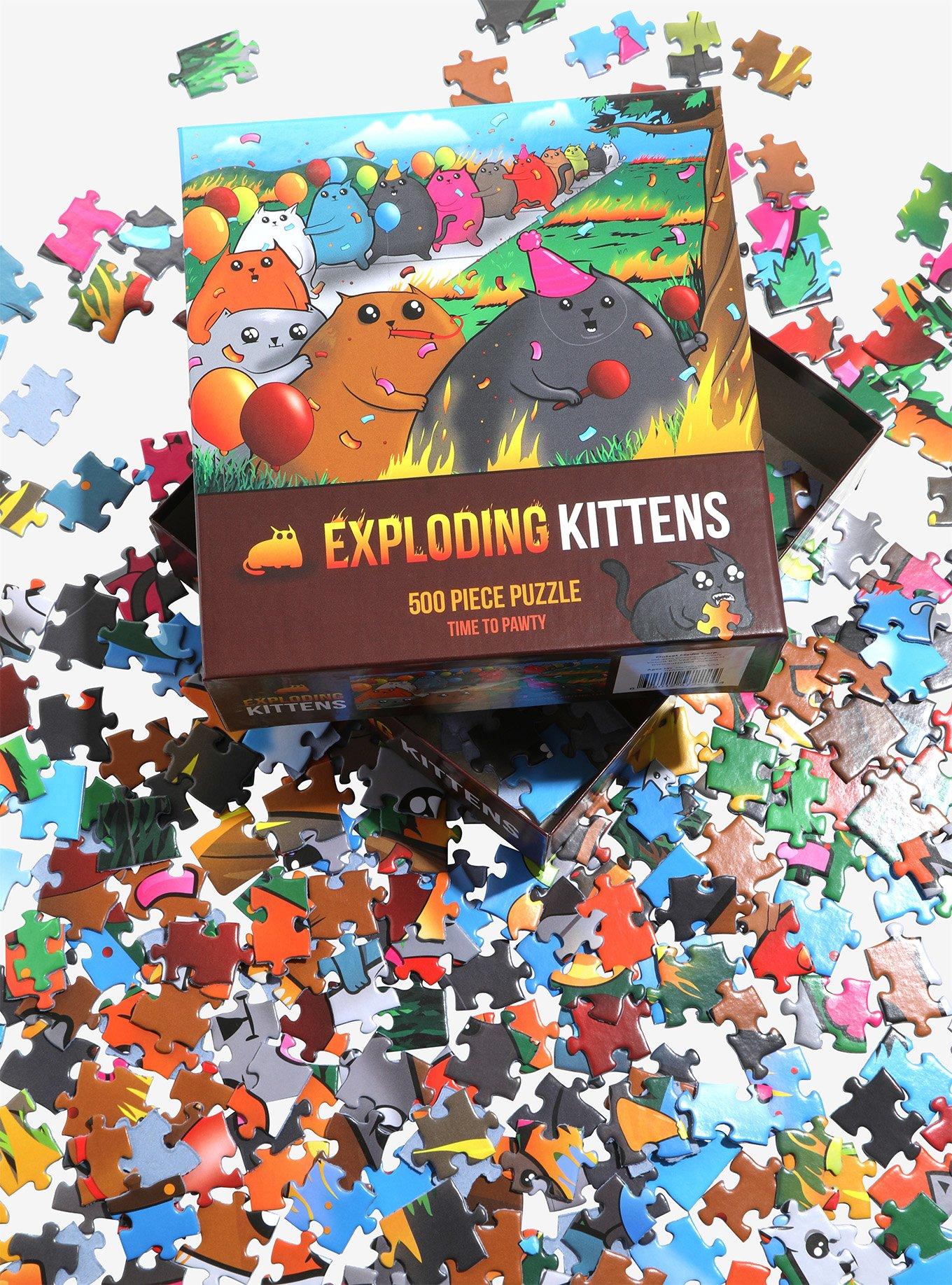 Exploding Kittens Time To Pawty Puzzle, , alternate