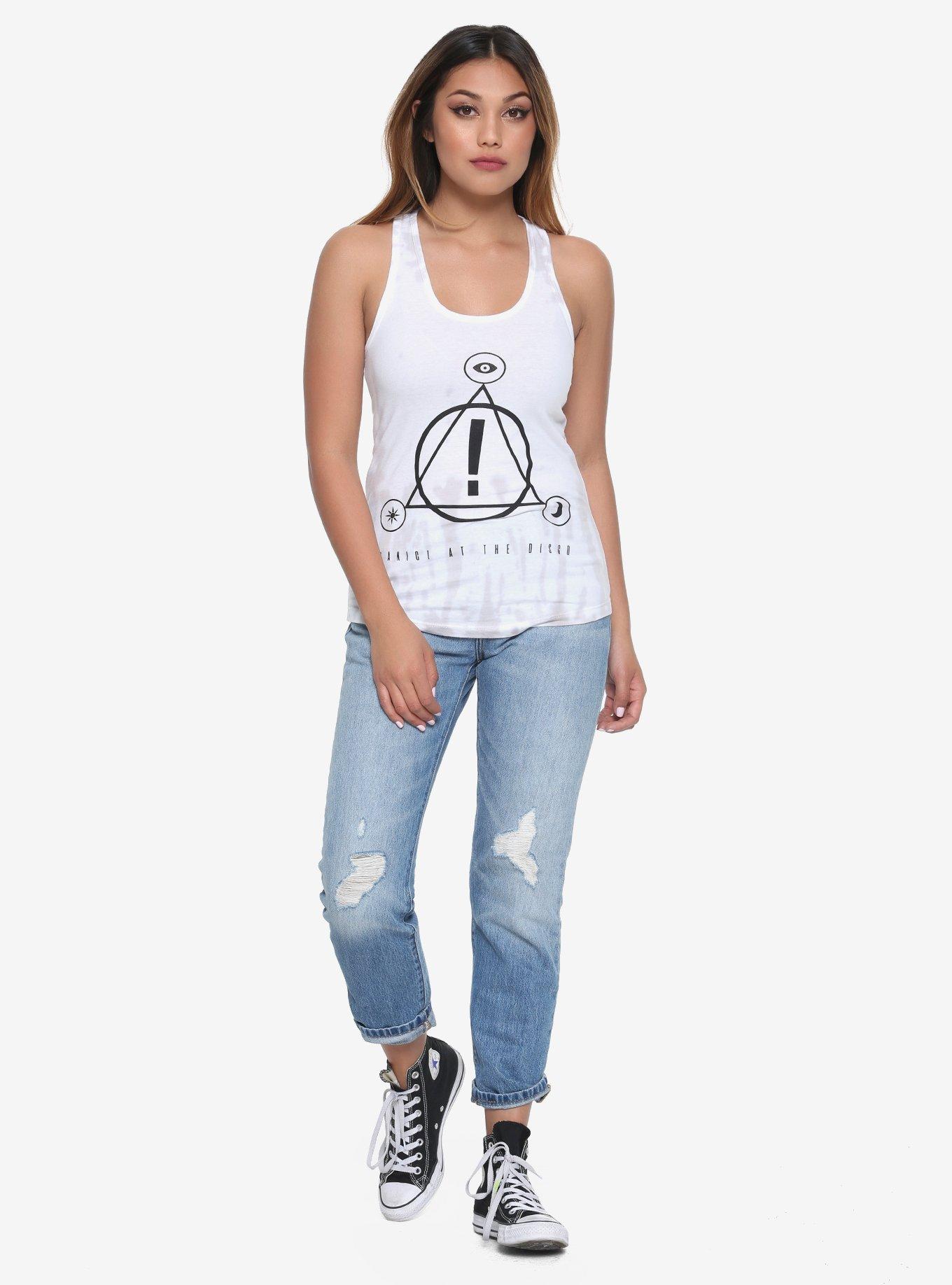 Panic! At The Disco Triangle Logo Tie Dye Girls Tank Top, , alternate