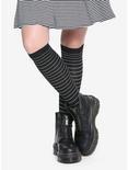Black & White Striped Cry Baby Knee-High Socks, , alternate