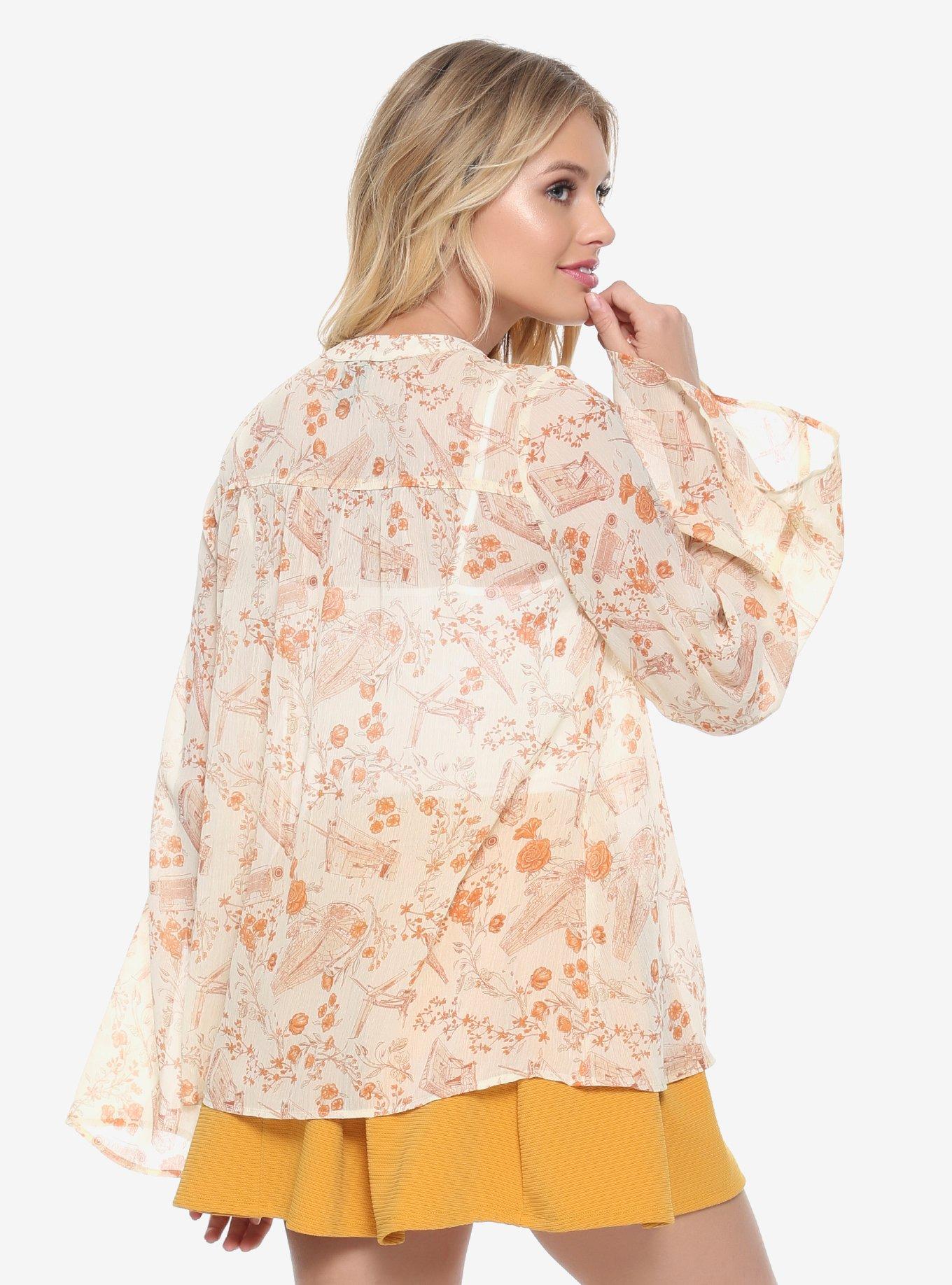 Her Universe Star Wars Tie-Front Blouse - BoxLunch Exclusive, , alternate