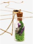Purple Bottled Flower Necklace - BoxLunch Exclusive, , alternate